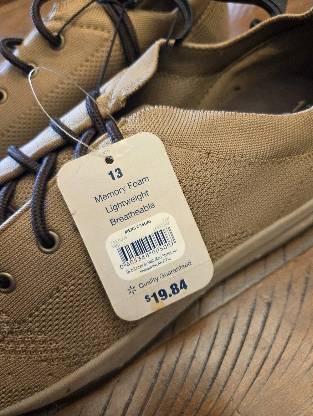 🎈2/$15 George Tan Knit Lace-Up Oxford Shoes 13 NWT